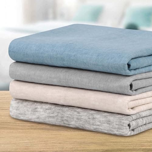 Superior Melange Flannel Cotton Pillowcases, Pillow Case 2 Pack, Modern, Textured Farmhouse Pillow Covers, Ultra-Soft Warm Basics, Bedding Essentials, Bed Accents, Set of 2, Standard, Charcoal 10