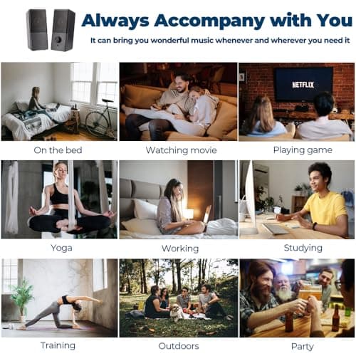 ROSON Computer Speaker, Compact Size Speaker with Headphone Jack, Enhanced Bass and Volume Control, Stereo 2.0 USB Powered 3.5mm Aux Multimedia Speakers for Laptop/Desktop/Tablets/Phone 6