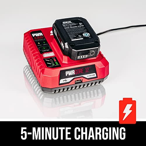 SKIL PWR CORE 12 Brushless 12V 1/2" Compact Variable-Speed Drill Driver Kit with 1/2'' Single-Sleeve, Keyless Chuck & LED Worklight Including 2.0Ah Battery and PWR JUMP Charger - DL6290A-10 9