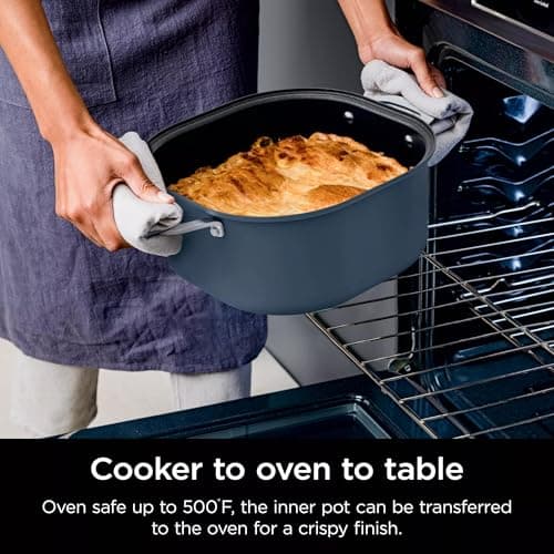 Ninja MC1101 Foodi Everyday Possible Cooker Pro, 8-in-1 Versatility, 6.5 QT, Replaces 10 Cooking Tools, Faster Cooking, Family-Sized Capacity, Adjustable Temp Control, Midnight Blue (Renewed) 7