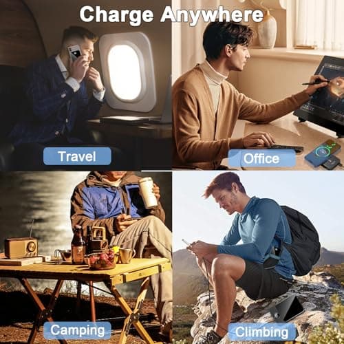 Magnetic Portable Charger, 10000mAh Power Bank with PD 20w Fast Charging, USB C in&Out Battery Pack, Compatible with Mag-Safe for iPhone 17/16/15/14/13 Pro/Pro Max Series, Samsung, Android, and More 6