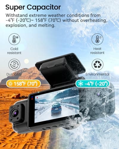 IIWEY N5 4 Channel Dash Cam 360° View, 1080P Front and Rear Inside, Left Right Dash Camera for Cars, 8 IR Lamps Night Vision, 5G WiFi & APP Control, G-Sensor, Parking Mode, with a Free 128GB SD Card 8