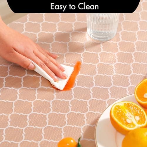 Cooyes Shelf Liner for Kitchen Cabinets – Non-Adhesive Waterproof Drawer Liner – Durable EVA Material Easy-to-Cut Shelf Paper for Refrigerator, Cupboard, Dresser with Modern Pattern (17.7"W x 78.7"L) 6