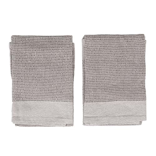 Bloomingville Cotton Waffle Weave Tea Towels (Set of 2), Grey, 2 Count 8
