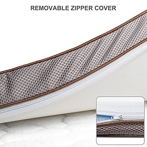 BedStory 3.5 Inch Memory Foam Mattress Topper Single Size - Bed Toppers with Breathable Cover 5