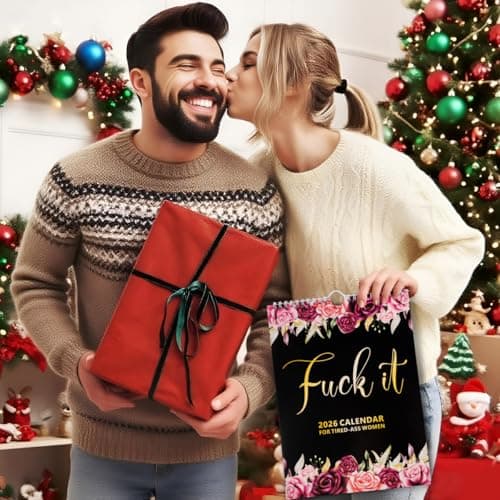 Fu-ck It 2026 Calendar for Tired-Ass Women, 2026 Fu-ck It Wall Calendar for Tired Women, Humor Hanging Month Calendar,Hanging Calendar for Home Office,Funny Swear Word Monthly Calendar Gag Gift Woman(B) 6