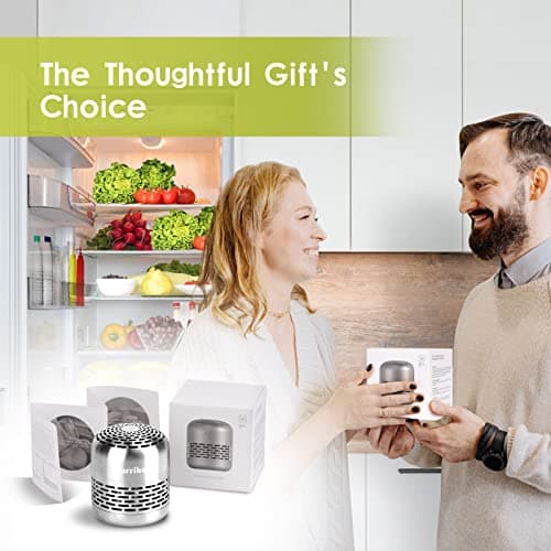 Purriko Refrigerator Deodorizer,Lasts up to 10 Years,Refrigerator Odor Eliminator,Fridge Deodorizer,More Effective Than Baking Soda Bamboo Air Purifying Bags 6