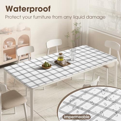 ALIUNI Drawer and Shelf Liner, Non-Slip Kitchen Cabinet Liners Non-Adhesive Thick Strong Grip Waterproof Washable Mats Protect Dresser Shelves Cupboard Bathroom Cabinets, White Stripes, 12 in X 10 FT 5