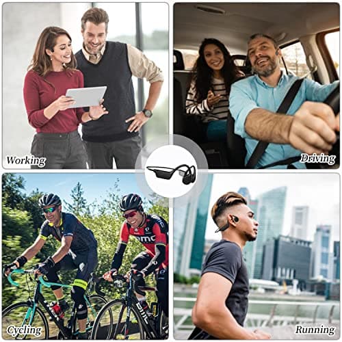 Bone Conduction Headphones - IPX8 Waterproof Swimming Headphones with Built-in MP3 Player 32G Memory, Bluetooth 5.3 Open Ear Headset, Suitable for Swimming, Running, Cycling and More Activities 5