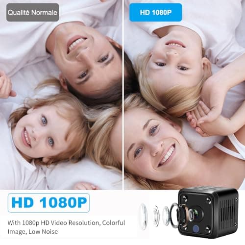 Hidden Cameras - Spy Camera - Nanny Cam - Best Mini Camera - Small WiFi Wireless Pet Cameras -1080P HD Security Camera - Surveillance Camera with Motion Detection and Night Vision for Home Security 5