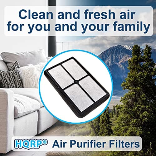 HQRP 2-pack Air Purifier Filter compatible with Black&Decker BXAP040 BXAP041 Table Top, parts BXFLTX FLT4010 Replacement 5