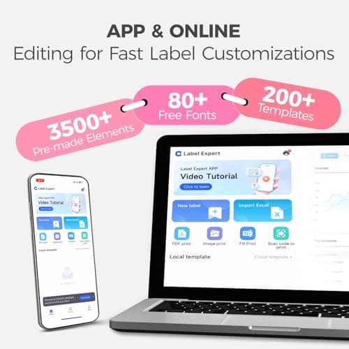 FLYFAR Bluetooth Thermal Label Printer, 4x6 Shipping Label Printer for Small Business, Compatible with Android, Windows, iPhone, Mac, Widely Used for Amazon, Shopify, Ebay, USPS, Etsy,FedEx (Pink) 6