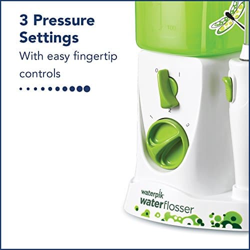 Waterpik Water Flosser for Kids, Countertop Water Flosser for Children and Braces, WP-260, Green 6