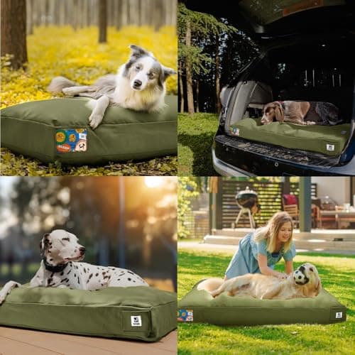 Sytopia 42-Inch Canvas Outdoor Dog Bed for Extra Large Dogs 5