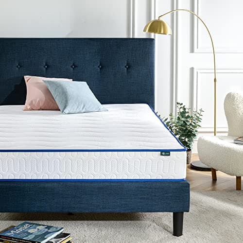 Zinus 8 Inch Essential Innerspring Mattress, Full, Medium Firm Feel, CertiPUR-US Certified, Mattress in A Box 8