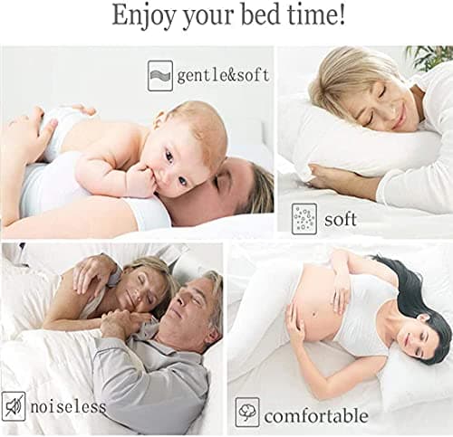 COHOME Premium Oversized Queen Size Comforter, All-Season Quilted Down Alternative Duvet Insert, Luxury Hotel GentleSoft Comforter with Anti-Clump Tech & 8 Tabs - Reversible - White 98 x98 inches 8