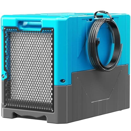 190Pints Commercial Dehumidifier for Basements with Pump Drain Hose, LGR Dehumidifiers with Wheels, Crawl Space Ddehumidifier for Basement, Warehouse and Garages Up to 6000 Sq.Ft, Blue-2026 Upgraded