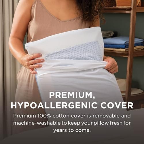 Tempur-Pedic TEMPUR-Cloud Dual Cooling Pillow, Queen, White 9