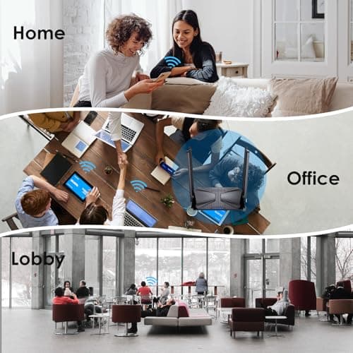 WiFi 6 Router AX3000 Wireless Internet High Speed WiFi Router with 5dBi High-gain Antennas, Dual Band Gigabit Computer Router Mesh Support for Homes up to 2000 Sq. ft, VPN, IPV6, Parental Control 9