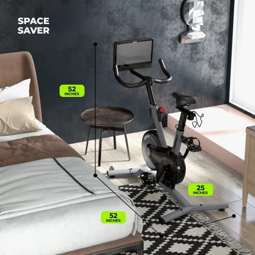 Freebeat Exercise Bike Mist Gray 9