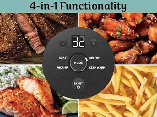 Ninja Crispi 4-in-1 Glass Air Fryer | 450°F | Non-Toxic | 4QT & 6-Cup Glass Containers w/Lids | Microwave, Freezer, Dishwasher Safe | Max Crisp, Air Fry, Bake, Recrisp | Cyberspace Gray, FN101GY 9