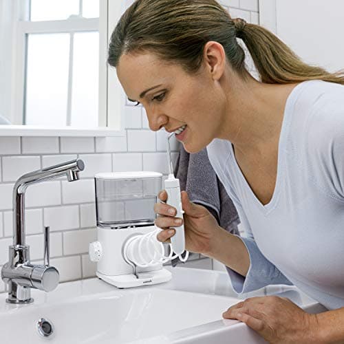 Waterpik Evolution Water Flosser, White - 90 Seconds of Flossing Time - 10 Pressure Settings, 360-Degree Swivel Handle - Includes Six Tips & Tip Storage Case 7