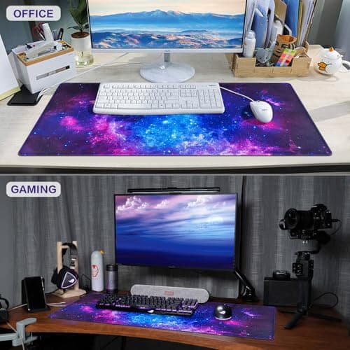 Canjoy Gaming Mouse Pad, 31.5x15.7inch Large Extended Mousepad Big Computer Desk Mat for Keyboard and Mouse Full Desk Mouse Mat with Non-Slip & Rubber Base 7