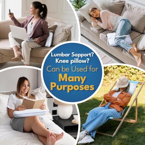 Cooling Travel & Camping Memory Foam Pillow for Sleeping,Contoured Support Medium Firm Small Travel Pillows for Airplanes & Backpacking Car Toddler Kids Compact Lightweight, Breathable Washable Cover 9