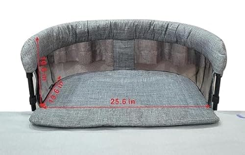 Englacha Close2me Bedside Pet Bed for Cats and Dogs, Elevated Dog Bassinet with Sides, Dog Crib 5