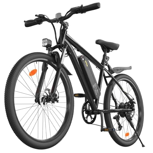 35-Speed Electric Bike for Adults 750W 26" Tire Commuting Electric Mountain Bike 20MPH Range 55+ Miles 374.4Wh Removable Battery Front Fork Suspension Fenders Lightweight Electric Bicycle,Black
