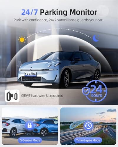 4K Dash Cam Front and Rear, 5G WiFi & GPS & 64GB Card, 1.5" IPS Display Dash Camera for Cars, 4K+1080P Dual Car Dashcam with 24H Parking Mode, Night Vision, G-Sensor, Loop Recording, WDR, 170° Angle 6