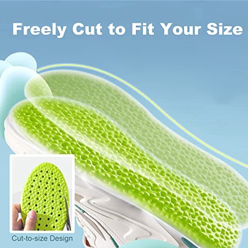 Shoe Insoles for Men Women, Memory Foam Insoles, Best Replacement Shoe Inserts, Providing Great Shock Absorption and Cushioning for Feet Relief, Prevent Foot Odor (Men 10-10.5 / Women 11-11.5) 7