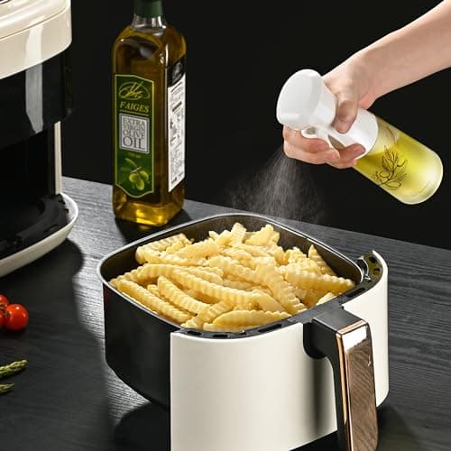 Oil Sprayer for Cooking, Olive Oil Sprayer Mister, 200ml Glass Olive Oil Spray Bottle, Kitchen Gadgets Accessories for Air Fryer, Patented Technology, Widely Used for Salad Making Baking Frying BBQ 5