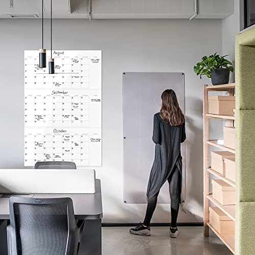 Beautiful Dry Erase Wall Calendar for 3 Month Planning – Easy To Erase 30" x 45" Calendar for White Boards - The Perfect 2024 Planning Tool and Visual Organizer For Your Office & Home Wall 5