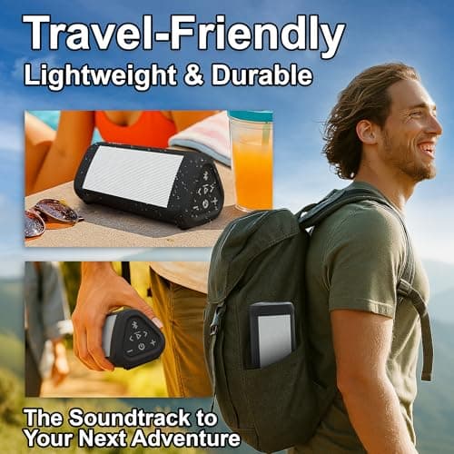 OontZ Angle 3 Ultra - Portable Bluetooth Speaker, 14 Watts, Bigger Bass, Hi-Quality Sound, 100 Ft Wireless Range, Play Two Speakers Together, IPX7 Waterproof, Home, Outdoor, Great Gift (White) 6