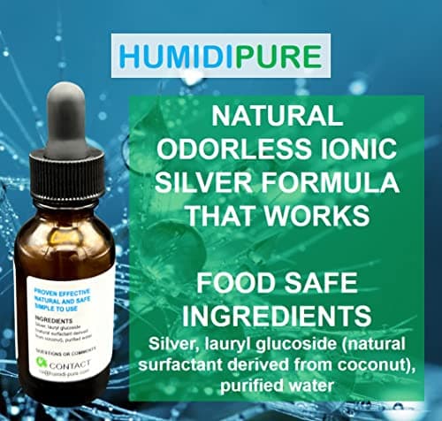 HUMIDIPURE Natural Food Grade Concentrate. 200 day+ Humidifier Treatment Additive*. Prevent Slimy, Crusty and Rusty Buildup. Keep Water Clean and Odor Free 5