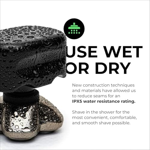 Skull Shaver Pitbull Gold PRO Head & Face Shaver - Premium Cordless Electric Shaver - for Wet & Dry Shaving - Features LED Battery Display - Comes with Travel Pouch 5