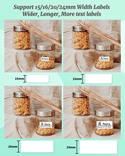 Phomemo Large Label Maker Machine with Tape D50 for 3/5" to 9/10" tape, Portable Thermal Label Maker Machine, Bluetooth Label Printer for Address,Storage,Office, Support Phones & Pad, USB Rechargeable 6