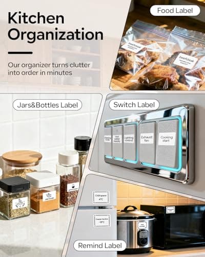 Phomemo Label Printer M110- Small Address Label Maker Bluetooth No Ink Portable for Small Business, Address, Office, Home for Phone; for PC/Mac(USB), with 100 Labels, Baby Pink 8