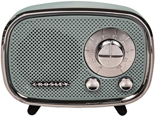 Crosley CR3039A-TN Rondo Retro Portable Rechargeable Bluetooth Speaker, Tourmaline 4