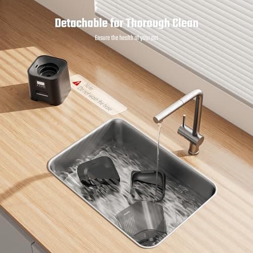 Espelho Automatic Cat Feeder- 4L Timed Cat Food Dispenser 1-6 Meals Control for Cat and Small Dog- Auto Pet Feeder with Desiccant Bag Keep Fresh for Reliable Easy Set Up and Clean- Voice Recorder 6