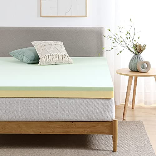 ZINUS 4 Inch Green Tea Memory Foam Mattress Topper, Pressure-Relieving Layers, CertiPUR-US Certified, Queen 9