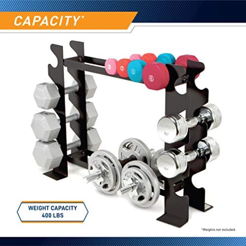 Marcy Compact Dumbbell Rack Free Weight Stand for Home Gym DBR-56 , Black, 20.50 x 8.50 x 27.00 inches 6