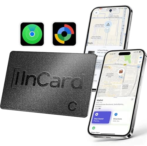 Wallet Tracker Card for Apple Find My & Android, 5-Year Battery Life and Ultra-Slim Design, Tracking Card Works with Google Find Hub, Air Tracker Tag Locator for Passport, Keys, Bags