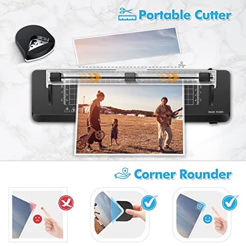 OurBrand A3 Laminator Machine with 50 Pouches, 13 Inch Thermal Laminator, Fast Warm-up, Paper Cutter, Corner Rounder, Perfect for Home Office School Use 5