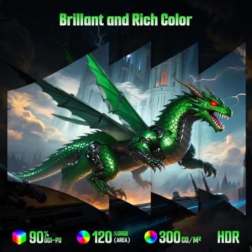 SANSUI 27 Inch Curved Gaming Monitor 240Hz, 2K WQHD 1500R Curved Computer Monitor, 120% sRGB, MPRT 1ms, Freesync, HDR, HDMI*2, DP1.4 * 2,VESA(100 * 100mm) 8