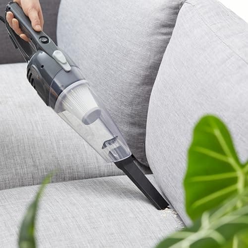 Amazon Basics 2-in-1 Corded Stick Vacuum Cleaner, Converts to Handheld, Lightweight (3.9 LBS), with Washable Filter, Crevice Tools, 0.5L Dust Cup, Self-Standing, 19.7-Ft Cord, 300W, Black 7