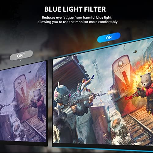 CRUA 27" Curved Monitor, FHD(1920x1080P) VA Panel, 100HZ, 120% sRGB Professional Computer Monitor, Narrow Bezels on Three Sides, Blue Light Filter, Office and Dormitory(HDMI, VGA)-Black 6