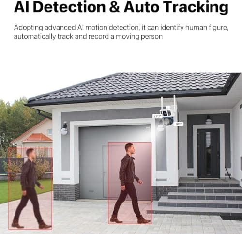 VSTARCAM Outdoor Security Camera Wireless, 2K Dual-Lens with 3-Way Display, 360° View, Color Night Vision, PIR Motion Detection, Spotlight Siren Alarm, 2-Way Talk, IP66 Weatherproof, Cloud/SD Storage 5