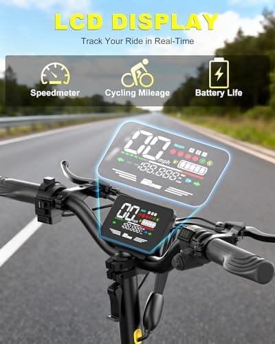 EOEOTWO Electric Scooter for Adults, 1200W Motor Fast E-Scooter, 11" Off-Road Tires, Up to 30 MPH Top Speed & 20/43 Miles Long Range Heavy Duty Electric Scooter, Foldable (48V 13Ah, Yellow) ﻿ ﻿ ﻿ 5